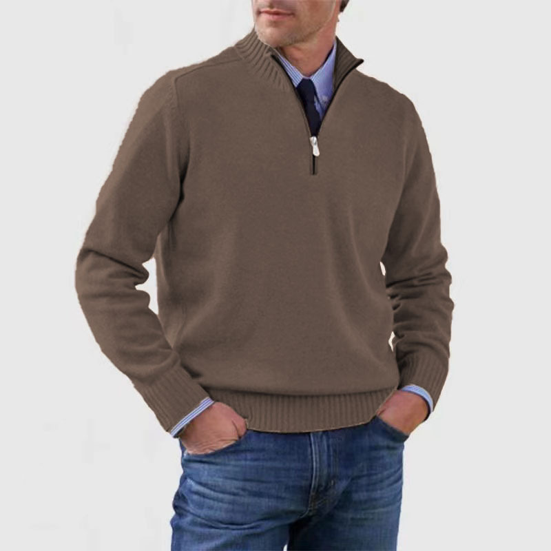 Herren-Half-Zip-Pullover | Strukturierte Passform und alltägliche Wärme
