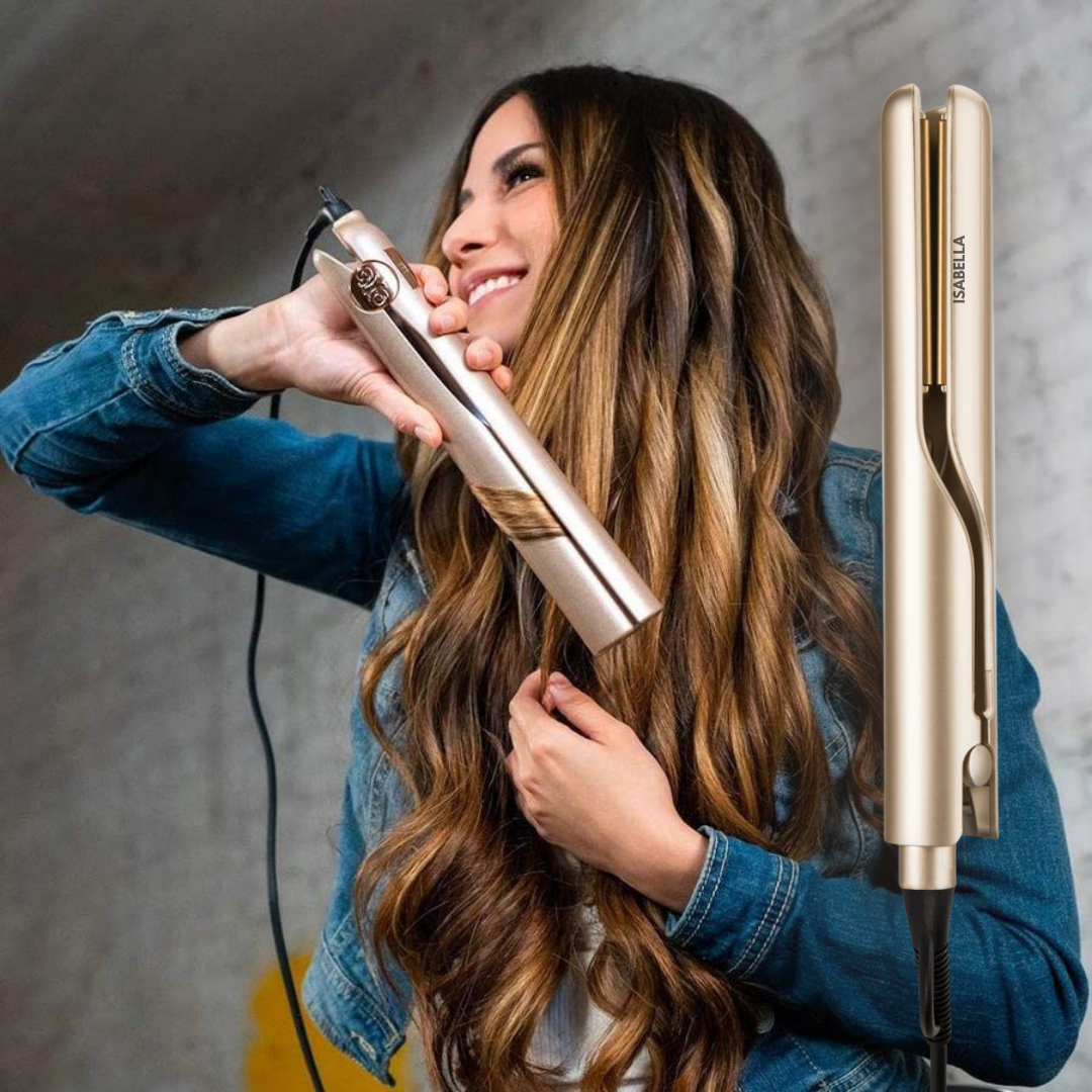 ZwillingsStil™ 2-in-1 Hairstyler - Glatte & Lockige Traumfrisuren in Minuten