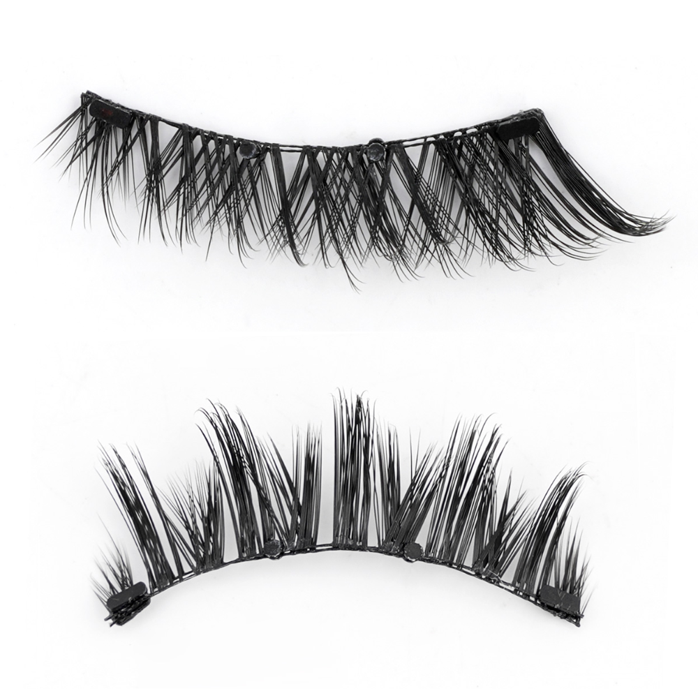 Ripob | Professionelles Magnet-Wimpern-Set | Kleberfrei & Wiederverwendbar | 3D Volumeneffekt | Inklusive Präzisionsapplikator | Wind- & Wasserfest | Hypoallergen