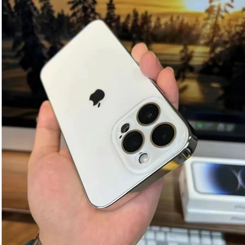 Ripob | Galvanisierte Matte Acryl Tempered Glas iPhone Schutzhülle