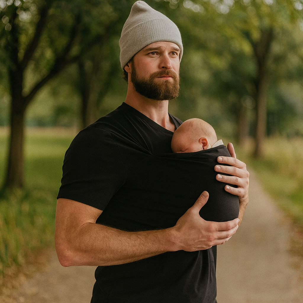 Babytrage-Shirt Elastisches Tragshirt für Eltern mit Neugeborenen