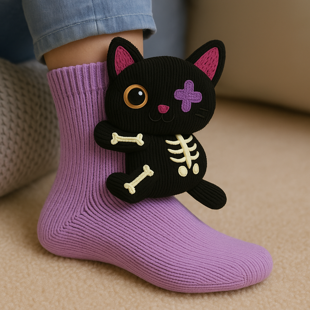 Gemütliche Socken Winter Rutschfeste Haussocken Plüsch Unisex