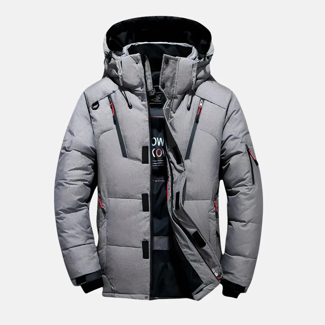 Langer Herren Wintermantel | Wasserabweisendes und Winddichtes Design