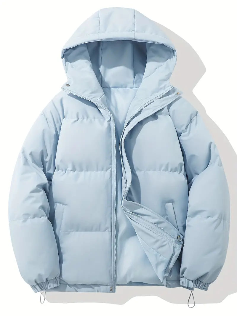 Damen Steppmantel mit Kapuze – Ge quiltete Winterjacke