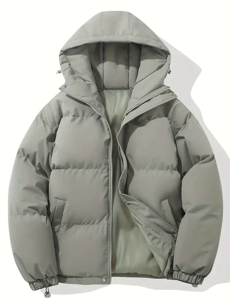 Damen Steppmantel mit Kapuze – Ge quiltete Winterjacke