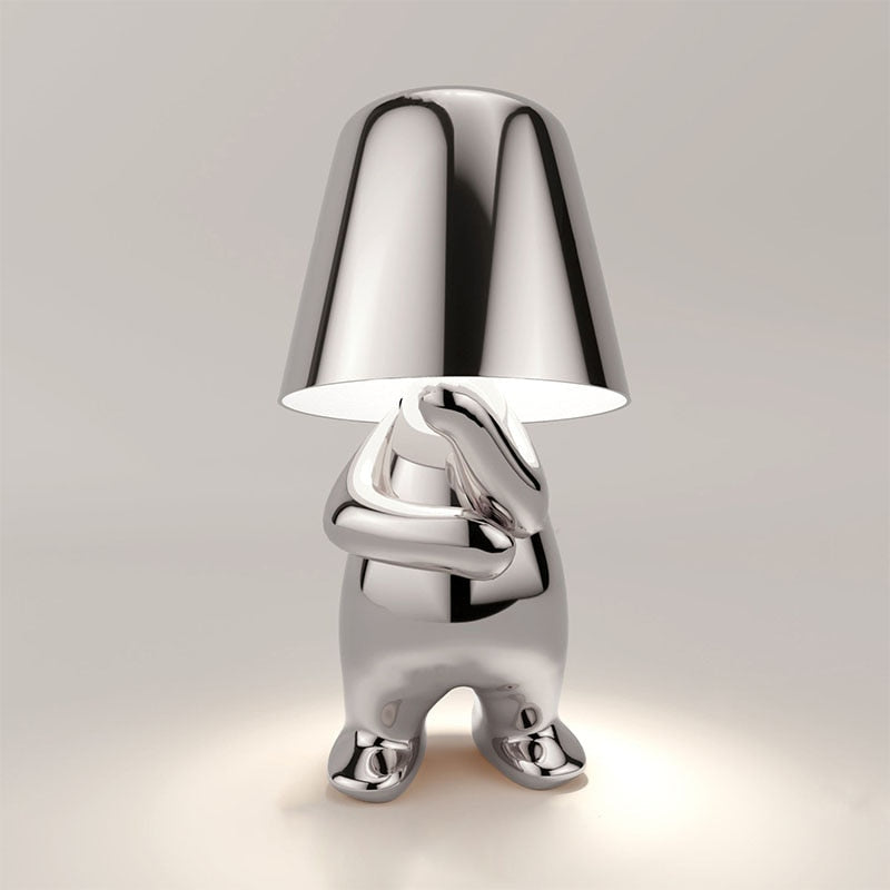 Goldene Moderne Design Figur LED Tischlampe