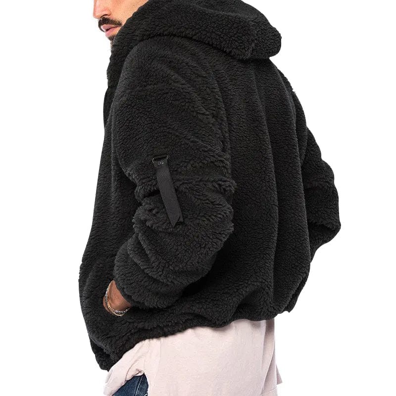 Herren Teddyfleece Zip-Up Hoodie | Weiche Wärme und lässiger Alltagsstil