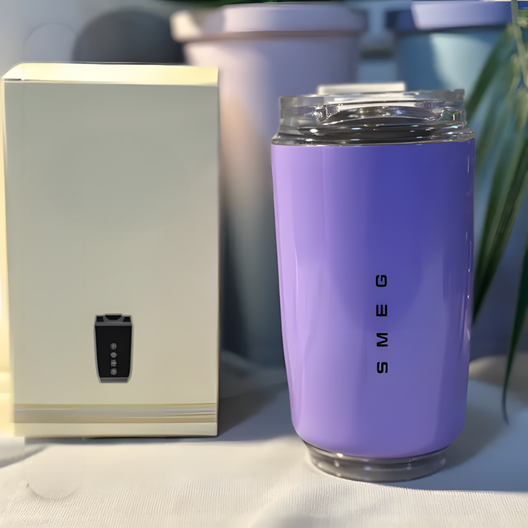LuxeTherm Eleganter Reisebecher | Stilvolle und langlebige Thermoskanne für heiße und kalte Getränke