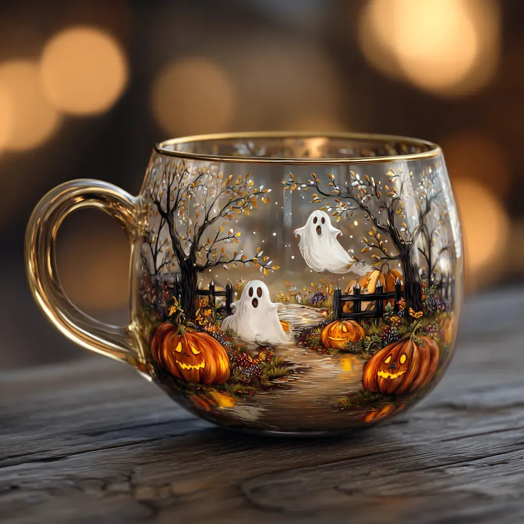 Weihnachtliche Tischdekoration Glasbecher Festliche Wintertasse