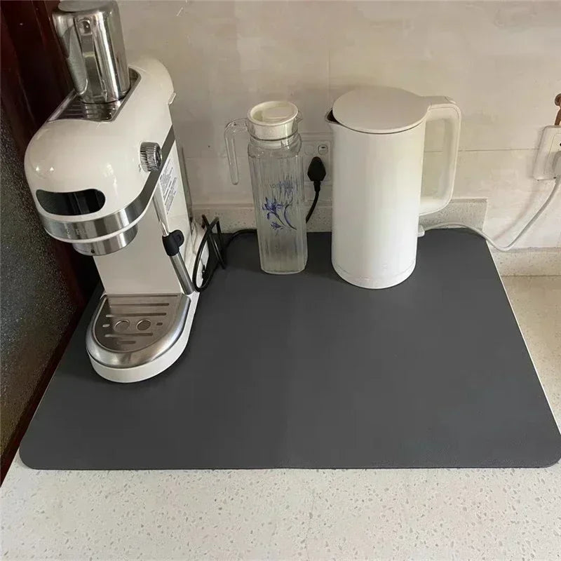 Abtropfmatte für Spüle | Kaffeemaschinenmatte | Rutschfeste Küchenmatte | CleanSurface