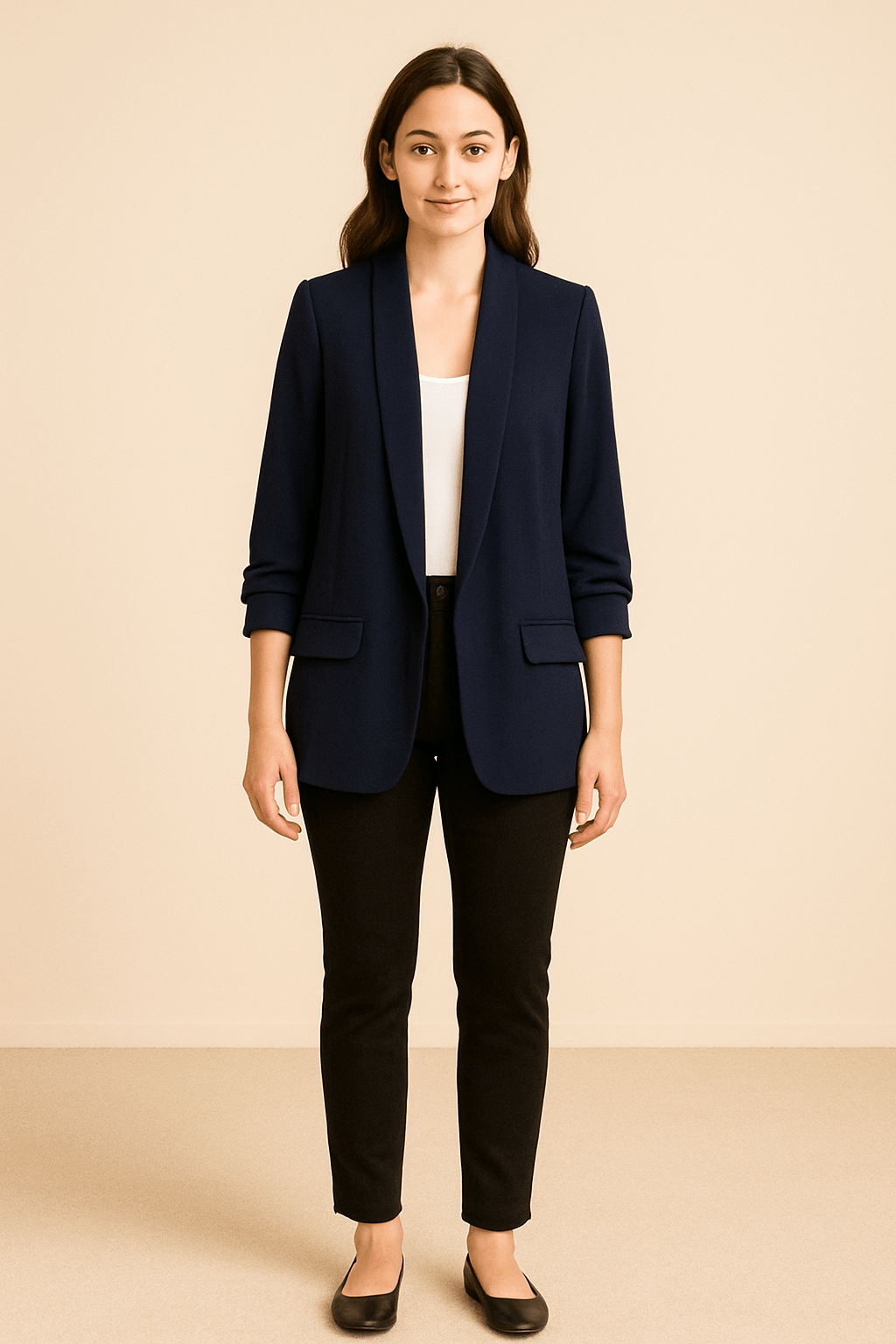 Leichter Blazer für Damen – Mit aufgerollten Ärmeln
