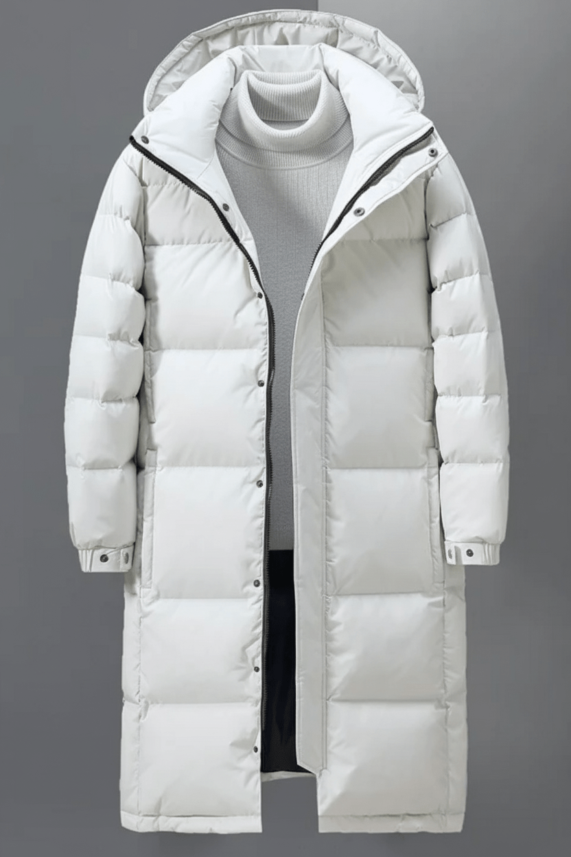 Herren Dick isolierter Kapuzen-Trenchcoat