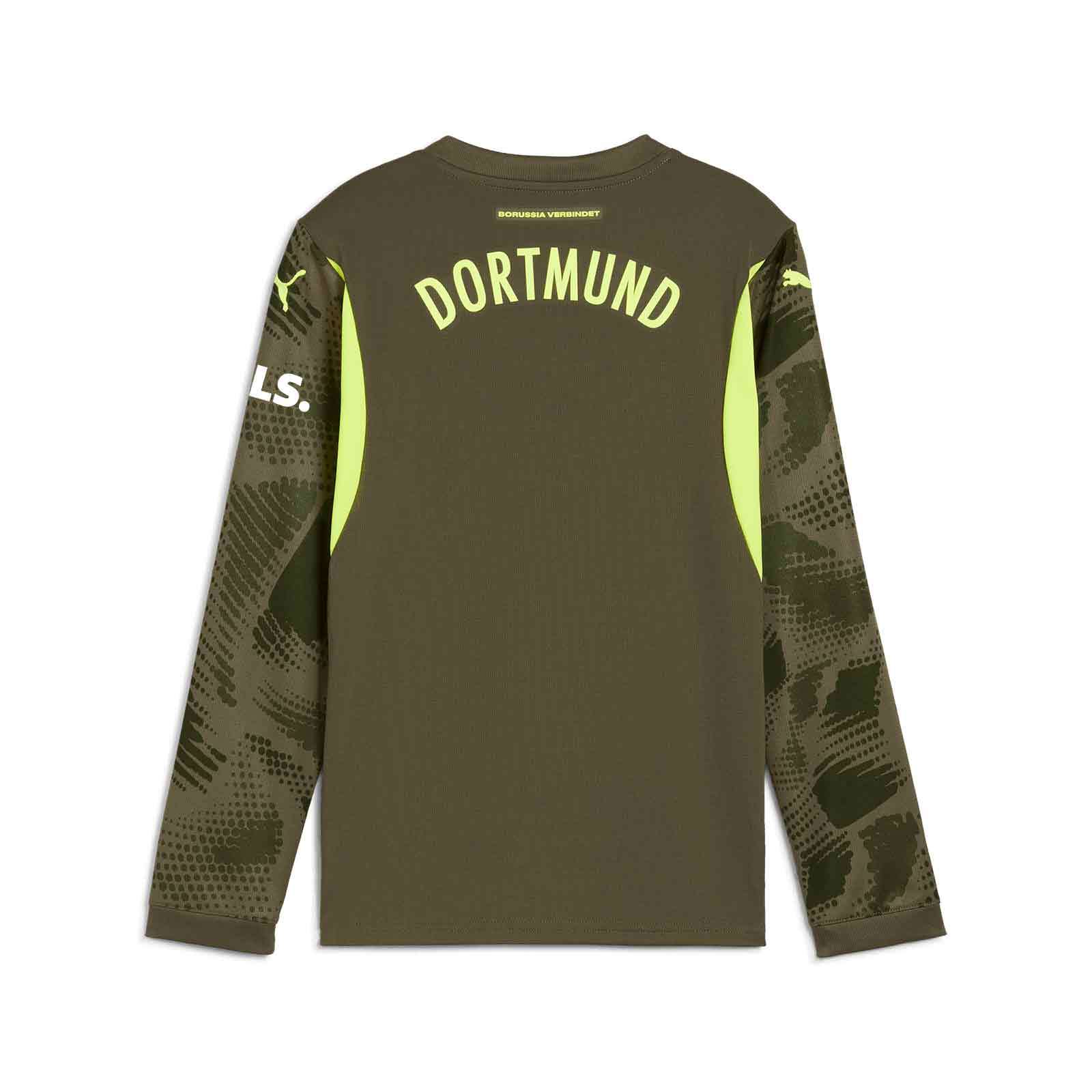 BVB BORUSSIA DORTMUND Goalkeeper Jersey Kids Dark Green 24 / 25