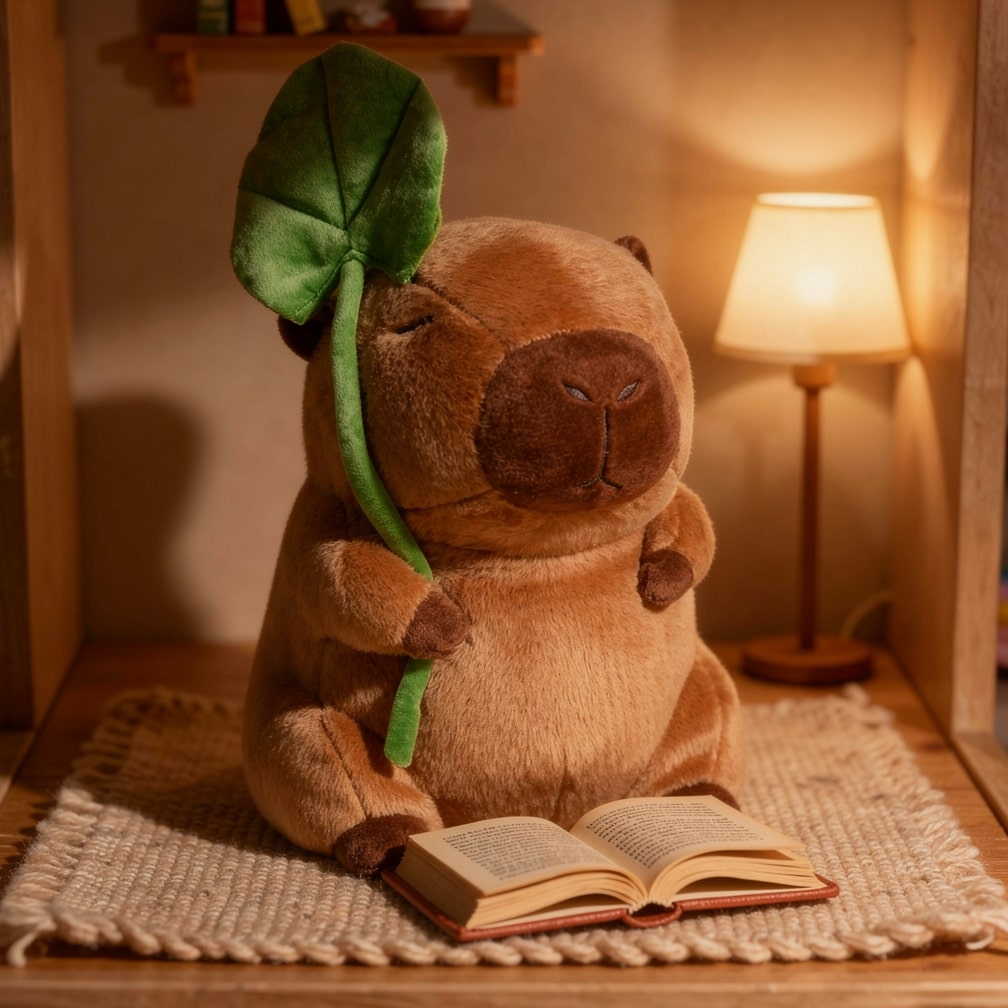 Capybara Plüschspielzeug für Babys, Kinder und Erwachsene | Süßes Plüschtier | Weiches Spielzeug | CapySnug