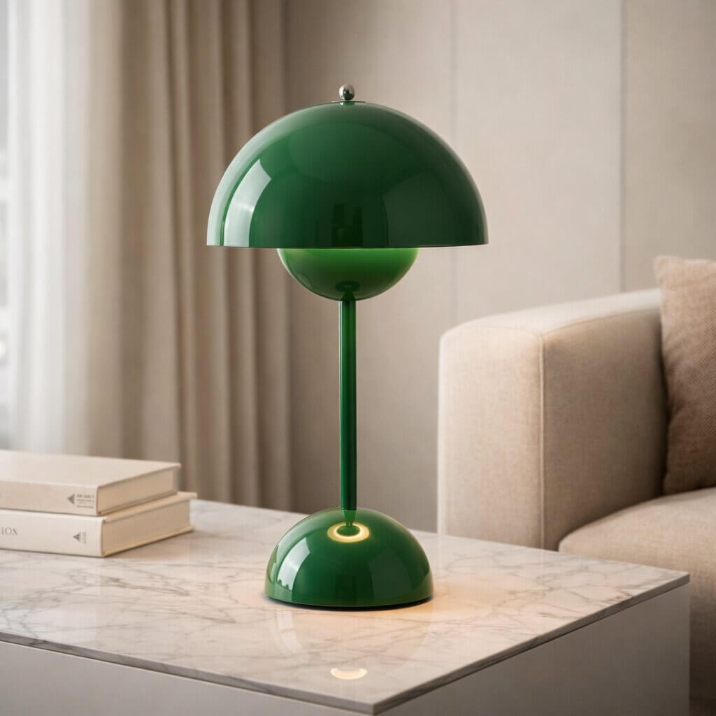 Designer Tischlampe | LED Tischleuchte | Nachttischlampe | Dimmbar & Kabellos | Lumora