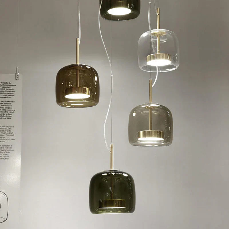 Hängelampe Glas Modern LED Pendelleuchte