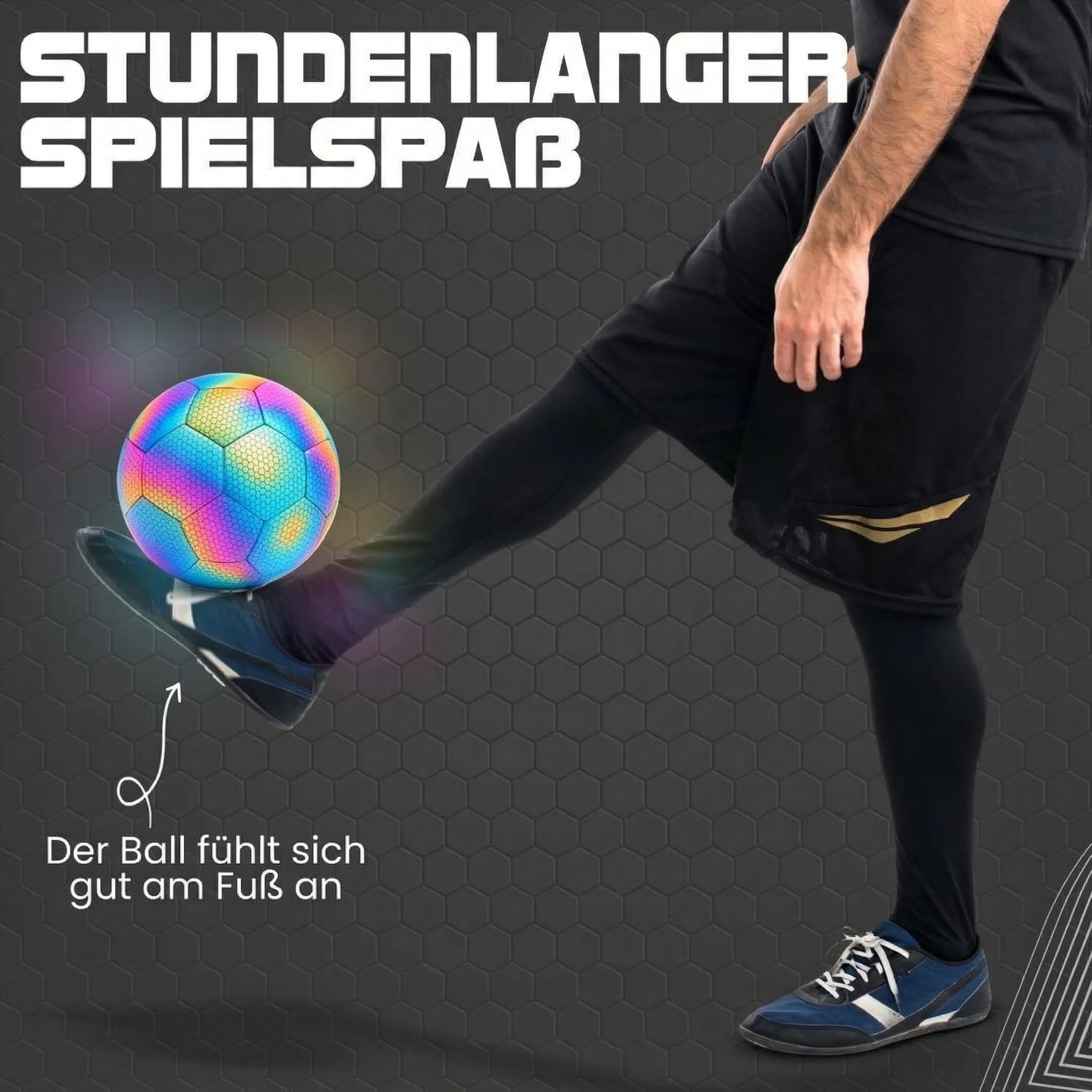 Fußball für Tag & Nacht | Leuchtender Fußball | NightKick