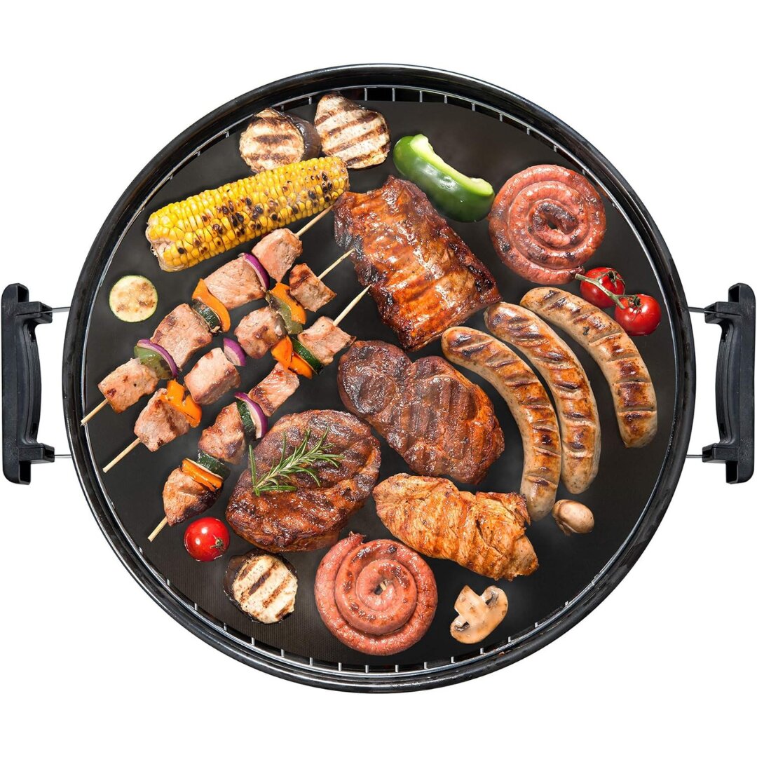 Grillmatte für Grill | Wiederverwendbare Antihaft-BBQ-Grillmatten (Set von 5) | Grillara