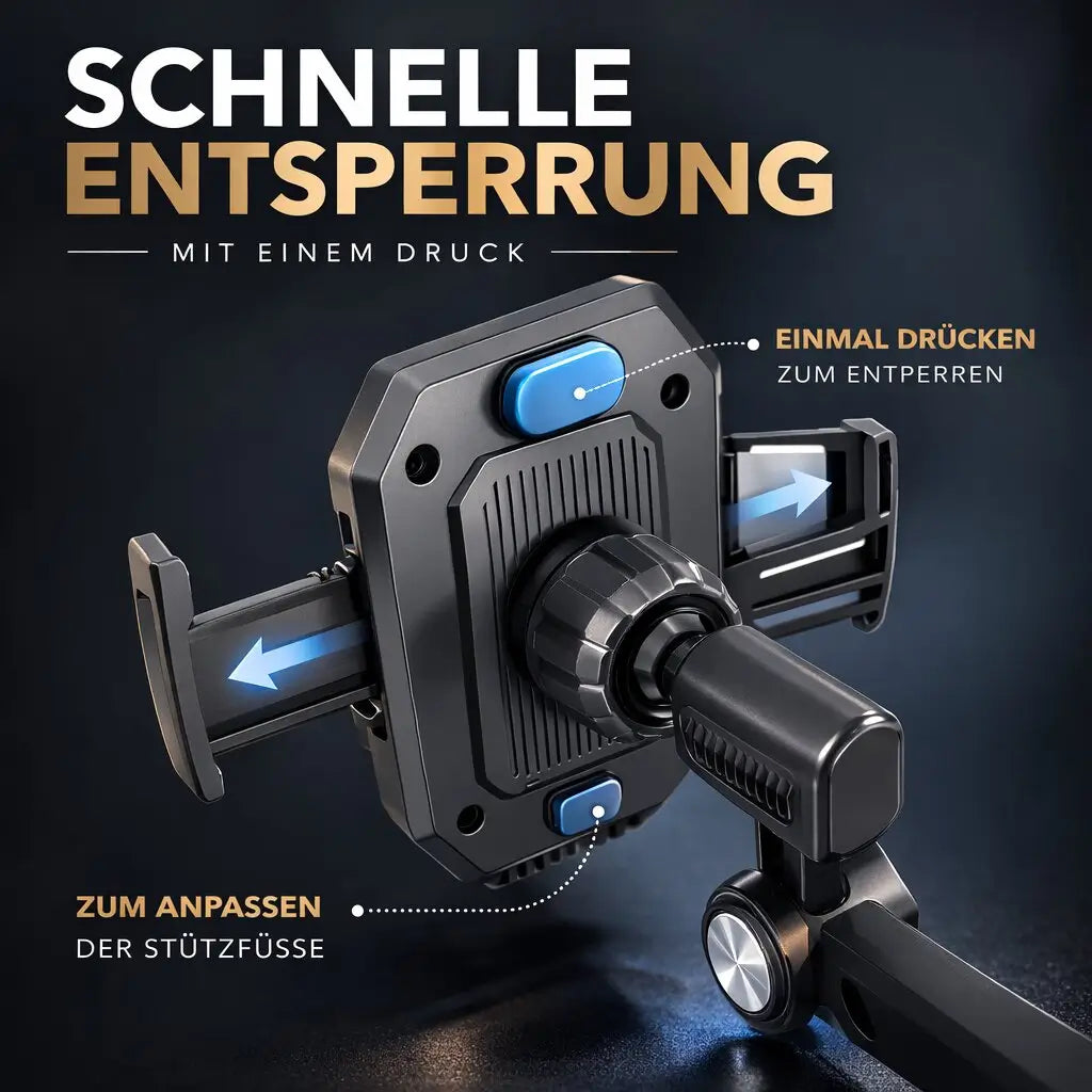 Auto-Handyhalter | Handyhalter mit Saugnapf & 360°-Drehung | LuxGrip