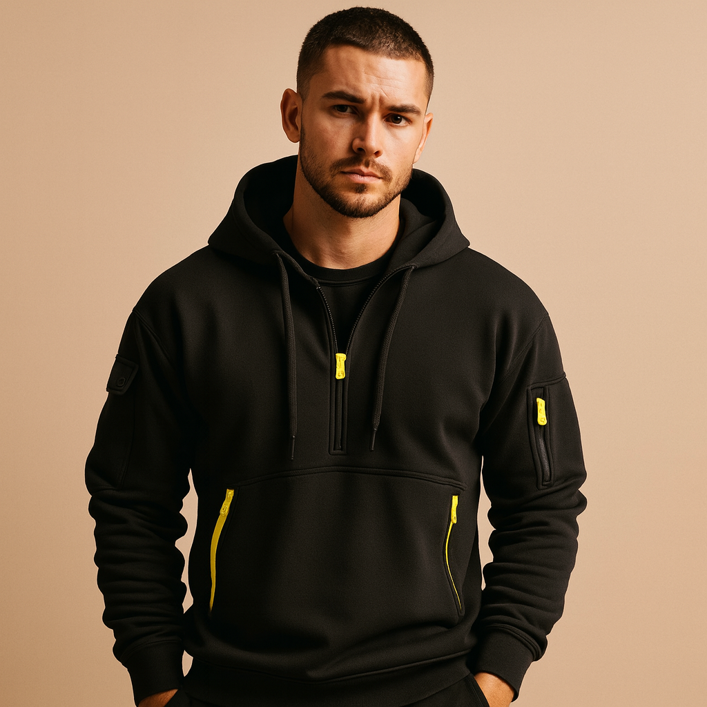 Herren Pullover Hoodie mit Kapuze – Weiches Baumwollmischung Sweatshirt für den Alltag