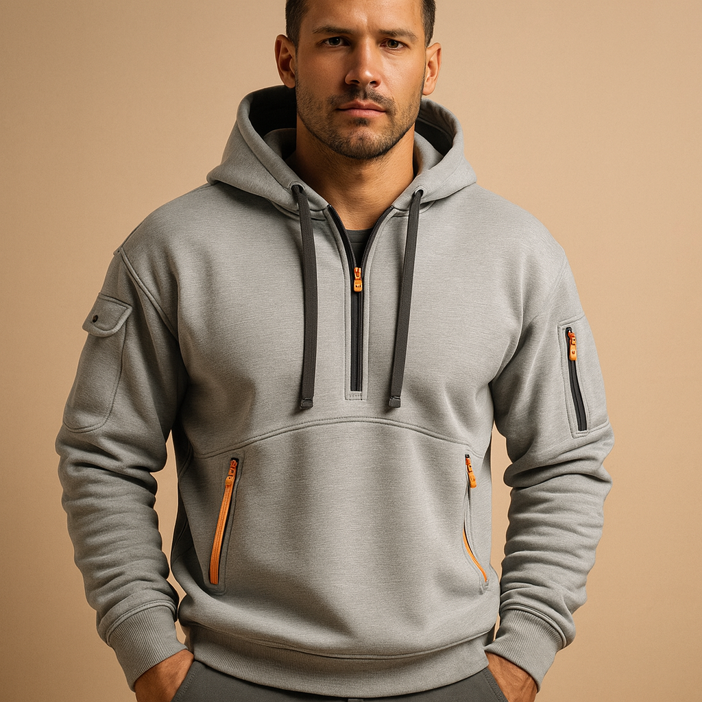 Herren Pullover Hoodie mit Kapuze – Weiches Baumwollmischung Sweatshirt für den Alltag