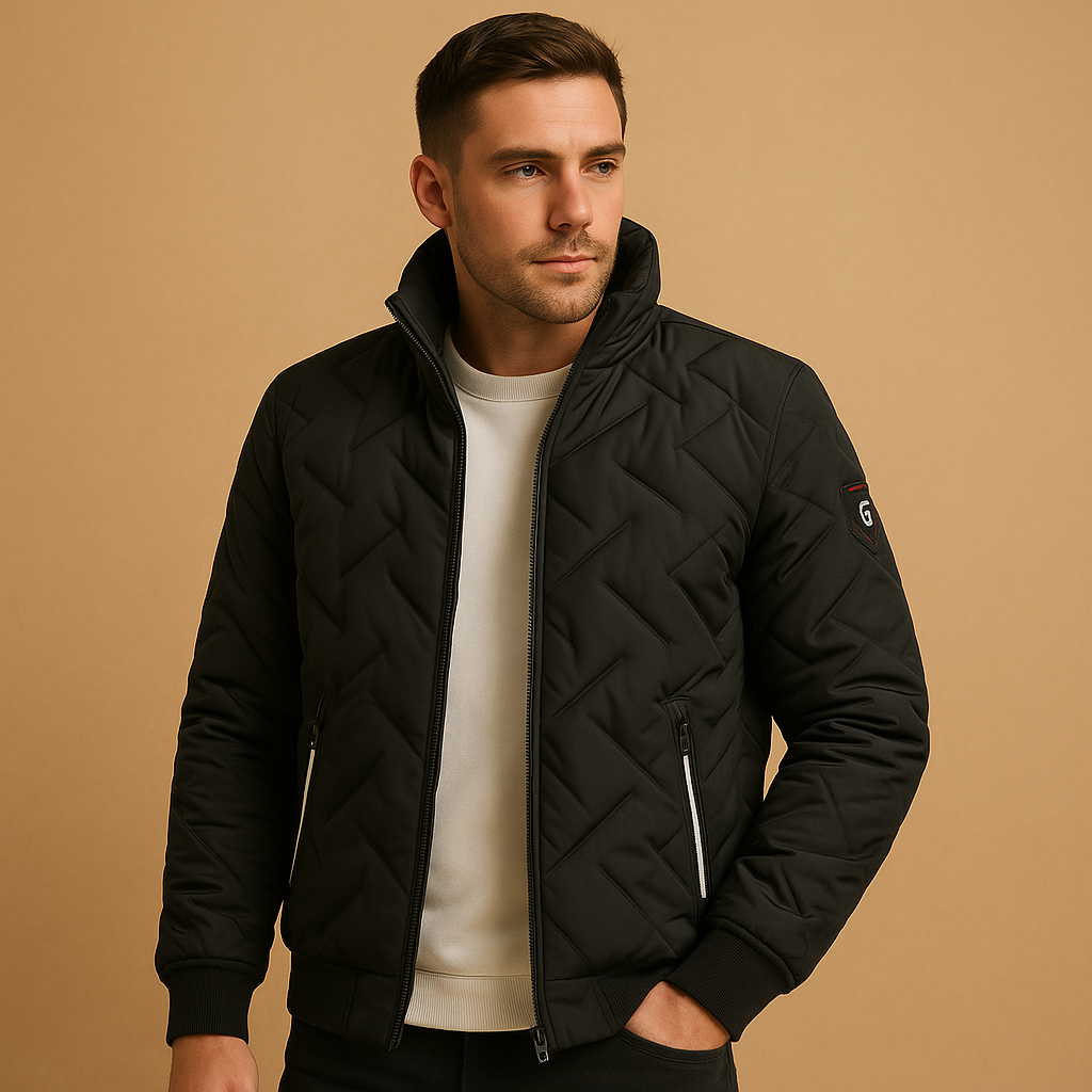 Herren Gepolsterte Pufferjacke – Klassischer Wintermantel