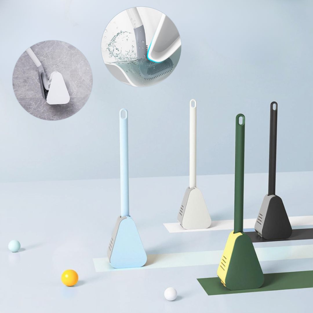 Silicon-Toilettenbürste | Toilettenbürste mit Halter | WC Bürste | Cleanova
