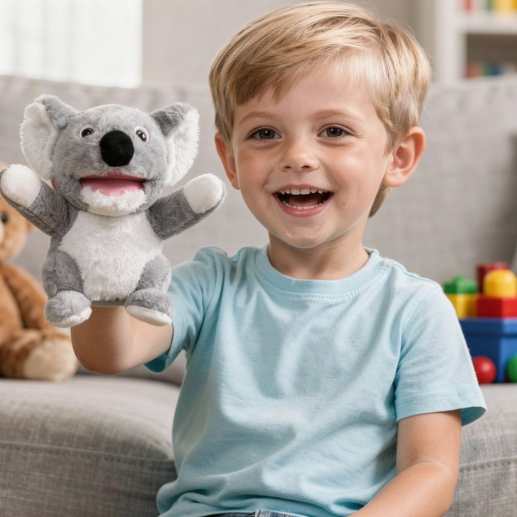 Kuscheltier-Handpuppe | Plüschspielzeug für Kinder | HandFriend