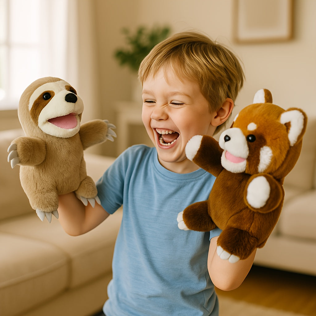 Kuscheltier-Handpuppe | Plüschspielzeug für Kinder | HandFriend