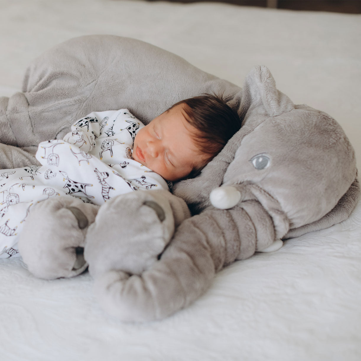 Kuscheltier für Kinder und Babys | Plüschspielzeug mit weichem Stoff | Mini-Elefant