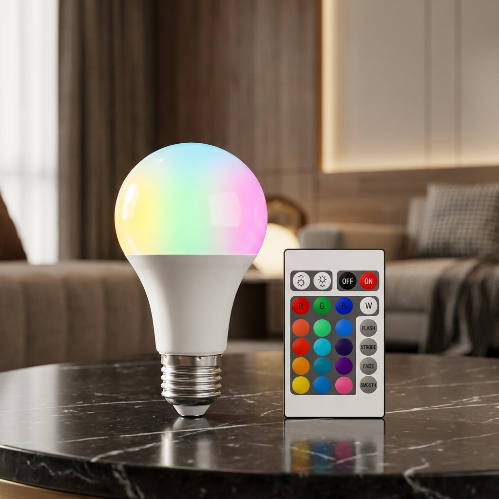 LED E27 Glühbirne | RGB Lampe mit Fernbedienung | Neonix