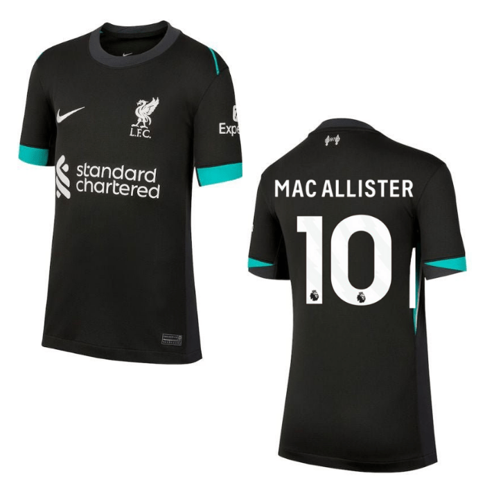 LFC FC LIVERPOOL Away Jersey Kids 24 / 25 - MAC ALLISTER 10