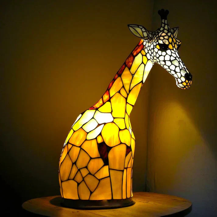 Tischlampe Glas Kunst Tierdesign