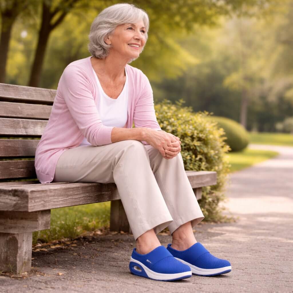 Orthopädische Hausschuhe zum Reinschlüpfen | Breite Diabetikerschuhe für Zuhause | Velori