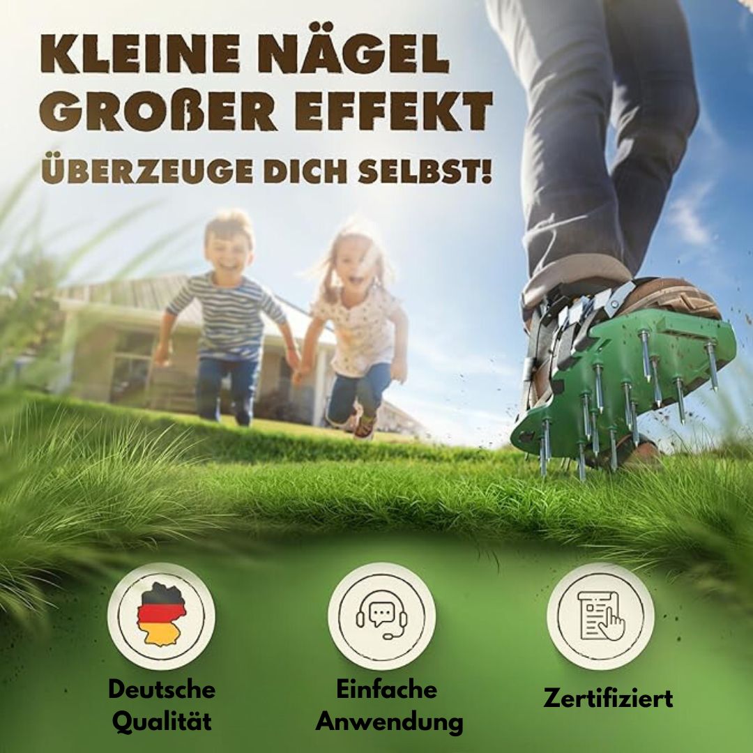 Rasenlüfter Schuhe | Rasenbelüftungsschuhe | Green Step