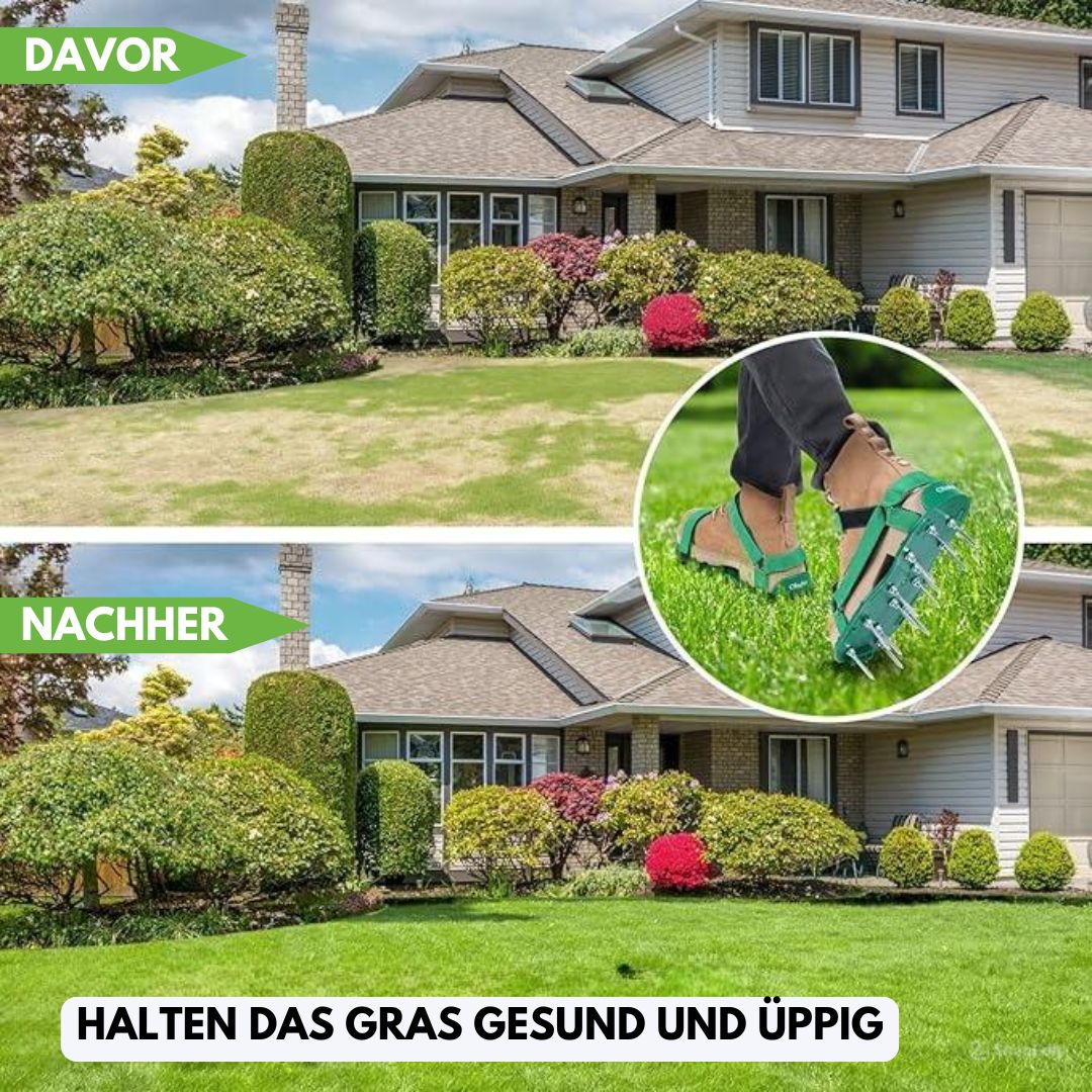 Rasenlüfter Schuhe | Rasenbelüftungsschuhe | Green Step