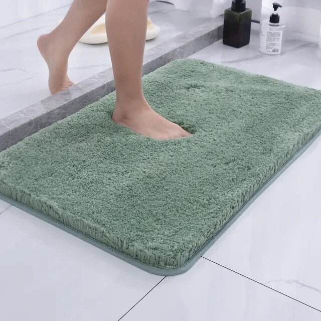 Rutschfeste Badematte | Plüsch-Duschmatte | Waschbarer Badeteppich | Weichlin