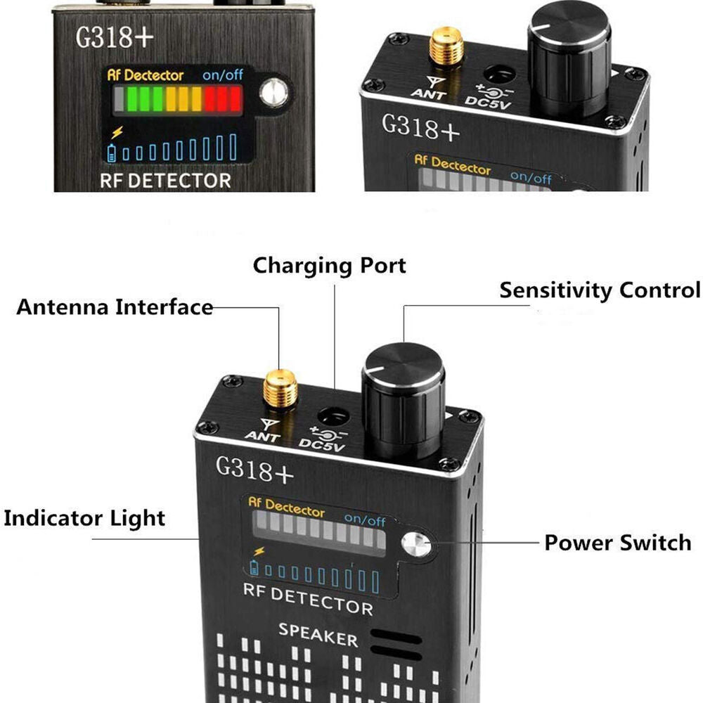 Ripob | Spy Signal Detector, RF Detector, Hidden Camera, Laser Lens, GSM-GPS Gerätesucher