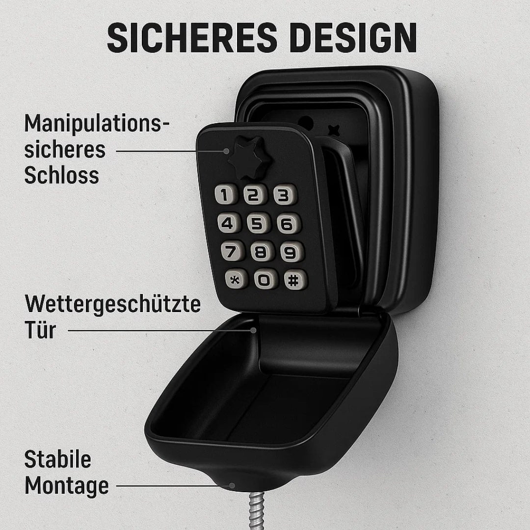 Schlüssel Safe Outdoor | Schlüssel Safe mit Code | SafeHaus