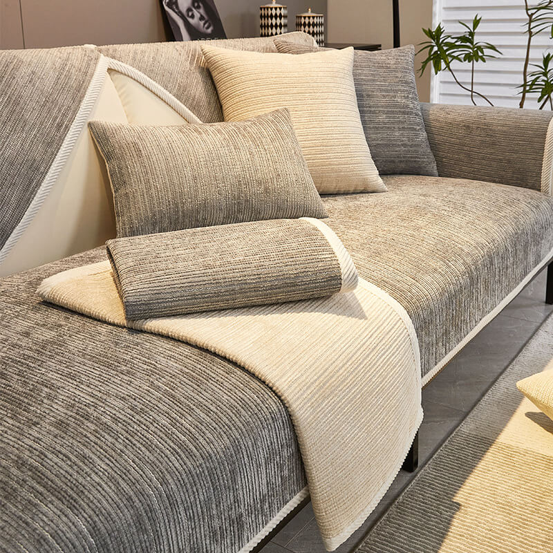 Sofaüberzug Chenille Waschbar Haustierfreundlich
