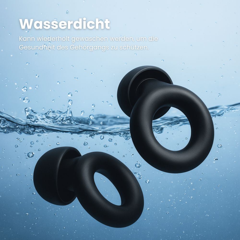Silicone-Ohrstöpsel zum Hörschutz für Schlaf, Arbeit, Konzerte & Flugzeuge | SilentPlug