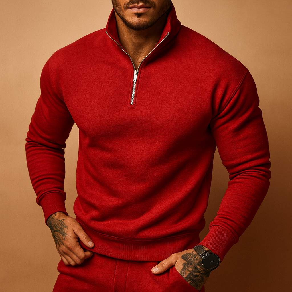 Herren-Halbzip-Pullover – Strickpullover für Herbst und Winter