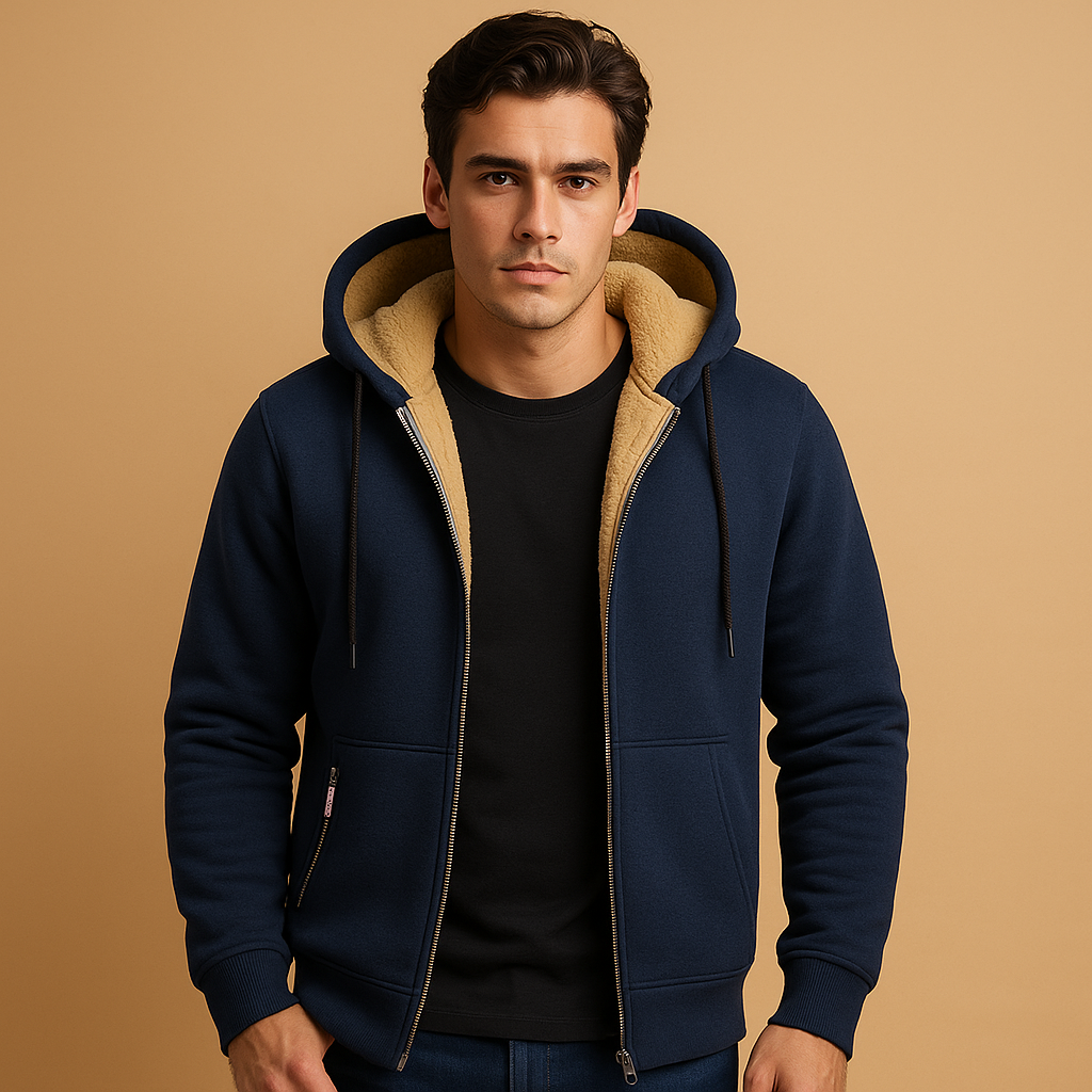 Herren Zip-Up Cardigan – Warm & Vielseitig Strickmode