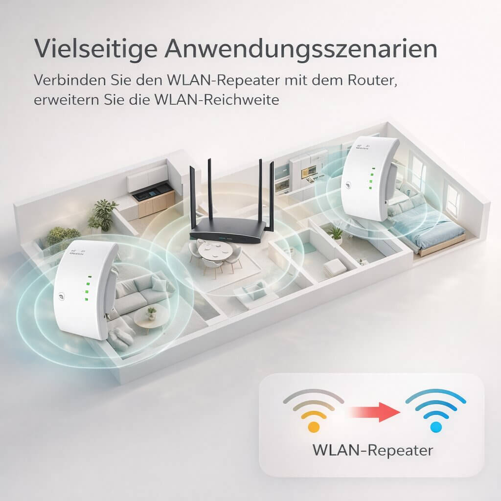 WLAN Repeater & Verstärker | WLAN Signalverstärker | Netviora
