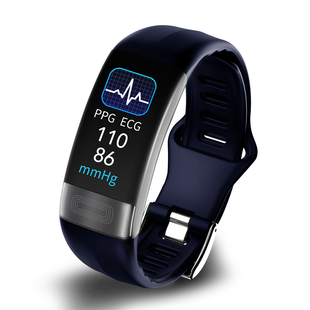 Ripob | P11 Plus Gesundheits-Tracker | Professionelle EKG- und Blutdrucküberwachung | HRV-Analyse mit Lorenz-Streudiagramm | SpO2- und Schlafscreening | IP67 wasserdicht | Fahrradverfolgung