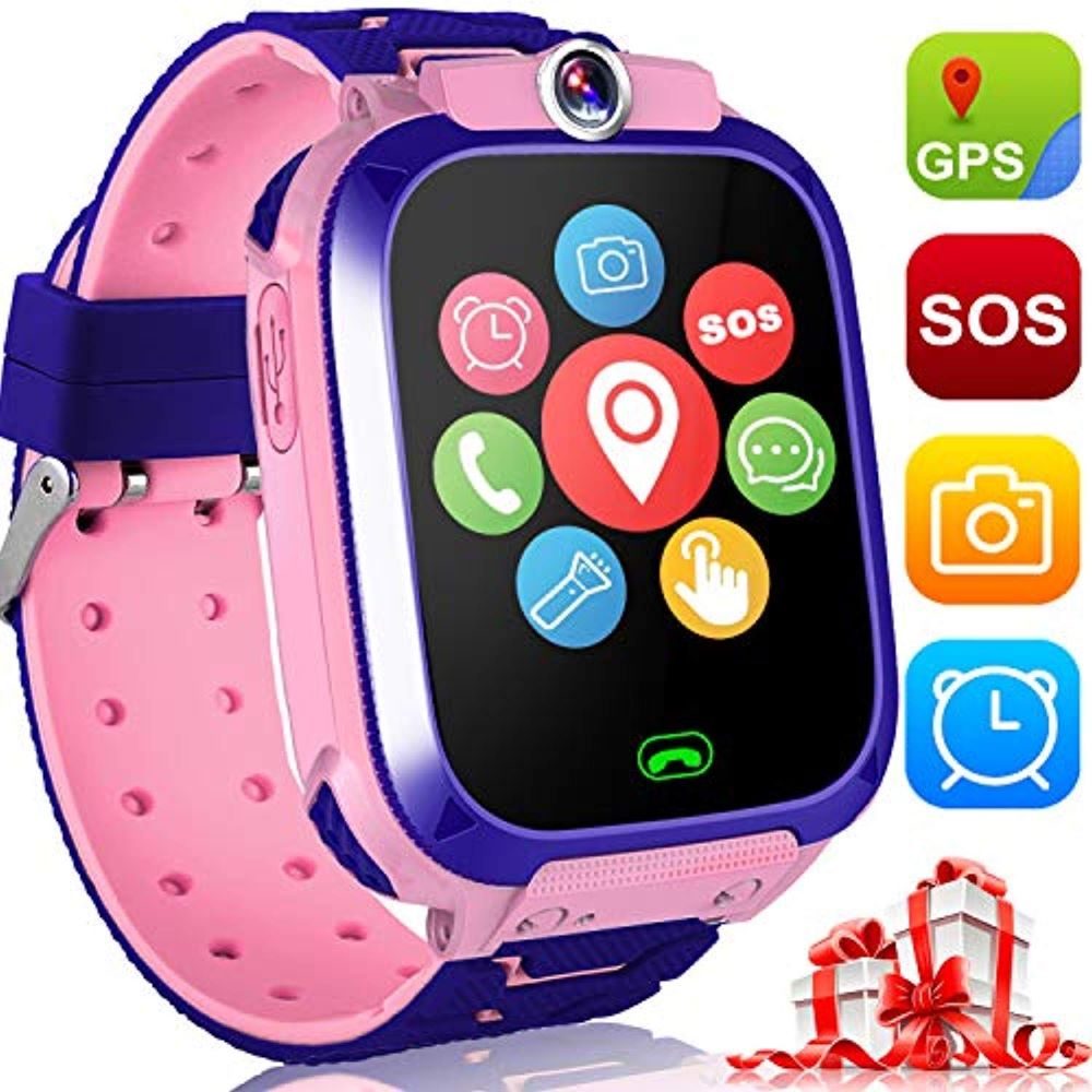 Kinder-Smartwatch mit GPS, Kamera, Telefonanrufen und SOS-Button