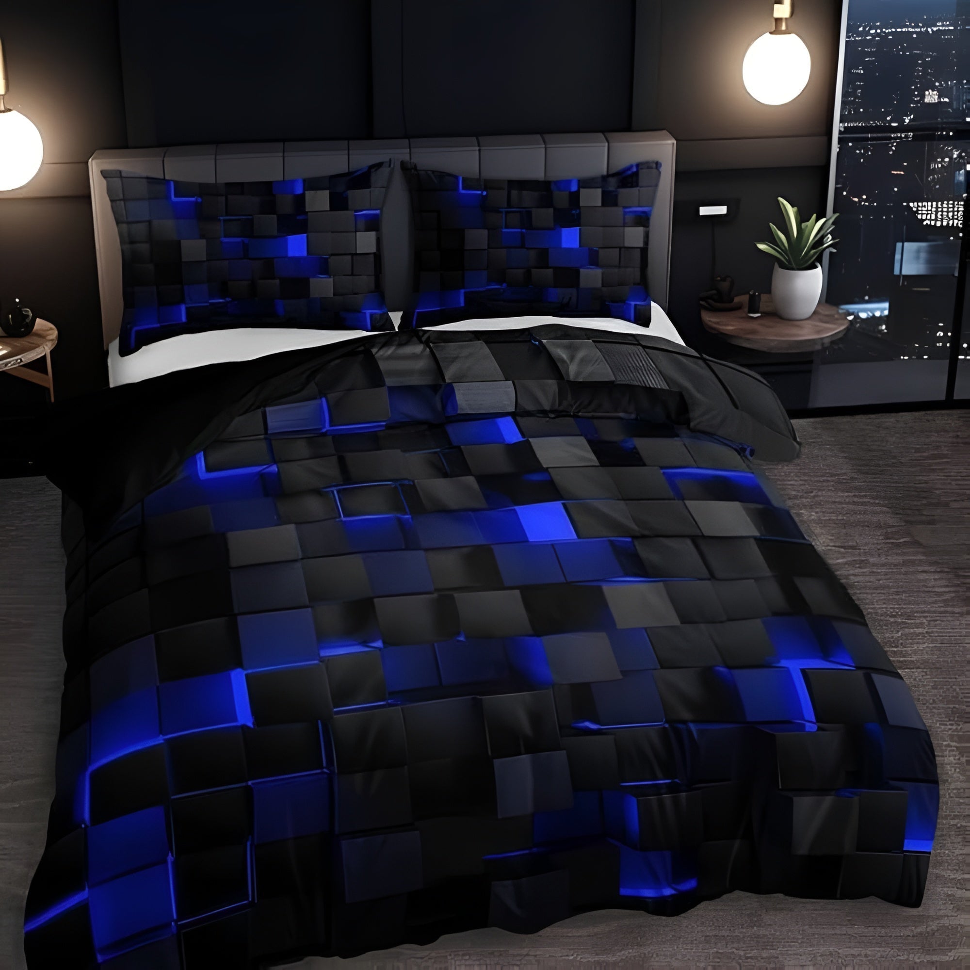 3D Bettwäsche mit Kissenbezug | Bettlaken für Gamer | Bettdeckenbezug | Neonara