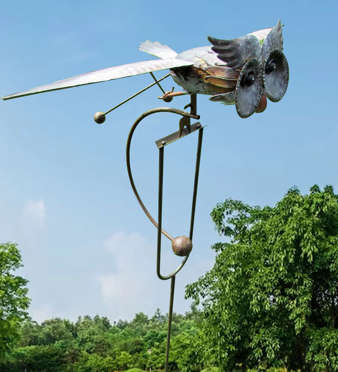 Metallvogel - Dekorative Gartenornamente