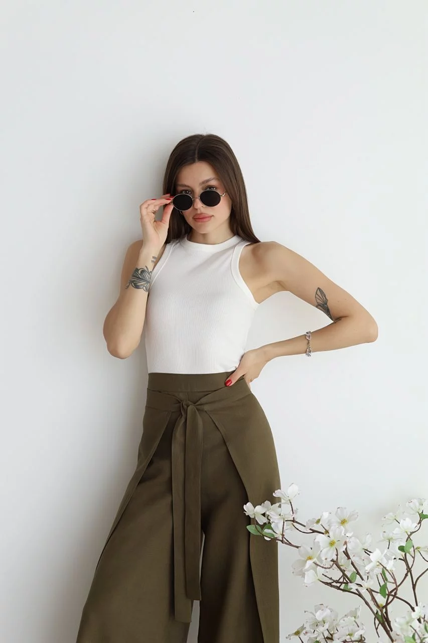 Lina™ – Weite Leinenhose