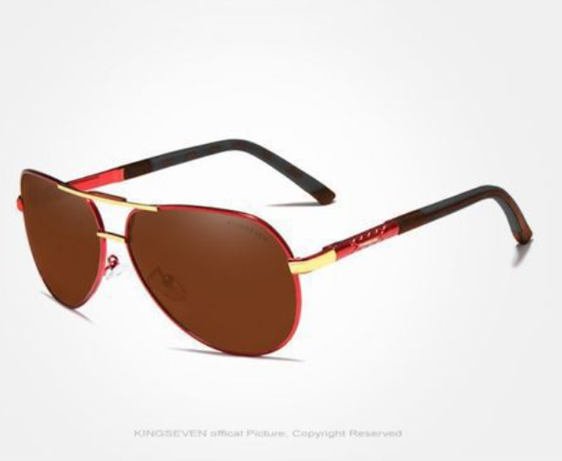 Herren Vintage Aluminium Polaroid Sonnenbrille